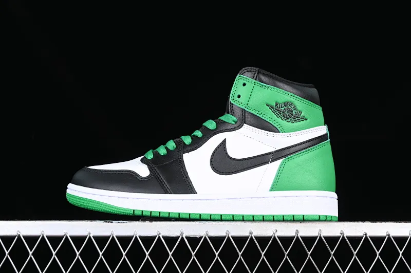 All categories Air Jordan Jordan series basketball shoes Air Jordan 1 High Pure original Air Jordan 1 High OG "Lucky Green" AJ1 Joe 1 Celtics black green toe DZ5485-031